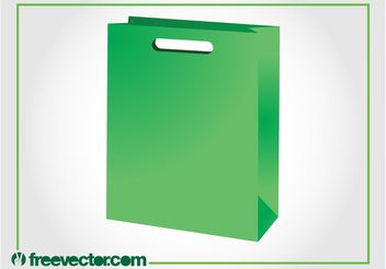 Green Paper Bag Vector - бесплатный vector #150309