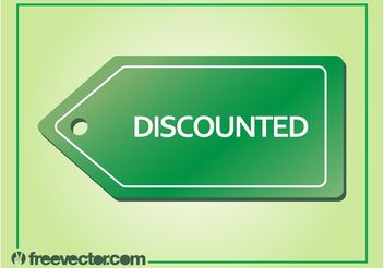 Discounted Label - vector #150689 gratis