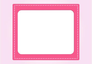 Stitched Card Vector - vector gratuit #151609 