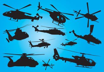 Helicopters - vector gratuit #152359 