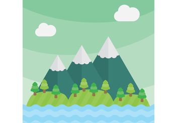 Mountain Vector Landscape - бесплатный vector #152589