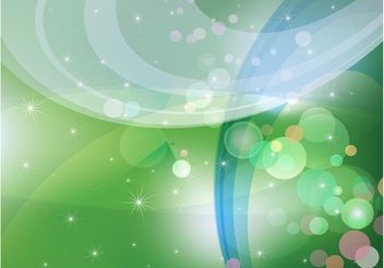 Abstract Green Sparkles Background - Kostenloses vector #152749