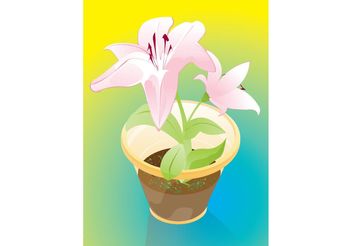 Flowers Gift - Free vector #152949
