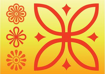 Flowers Icons Vector - Free vector #153299