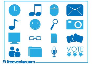 Tech Icons Vectors - vector #153809 gratis