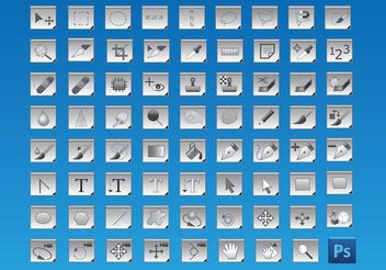 Free Photoshop Tools Icons - Free vector #153909