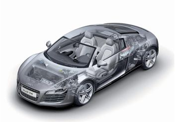 Audi R8 Technology - vector gratuit #154239 