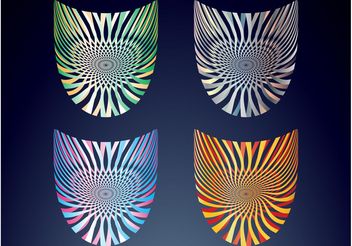 Abstract Badges - vector gratuit #154259 