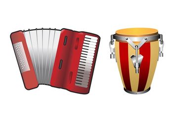 Musical Instruments Designs - Free vector #155439