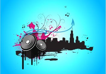 Music City Vector Graphics - Free vector #155779