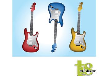 Electric Guitars - vector gratuit #155849 