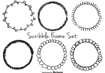 Scribble Frame Set - Free vector #156639