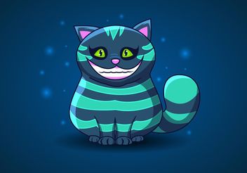  Cheshire Cat Vector from Alice in Wonderland - Free vector #157589