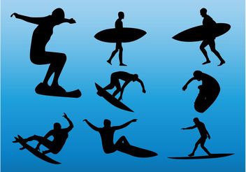 Surfers - Free vector #158249