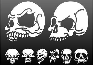 Skulls Vector Graphics Set - Kostenloses vector #158669