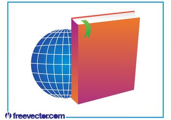Book And World Layout - vector gratuit #158889 