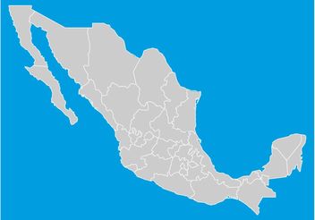 Mexico States Map - vector gratuit #159679 