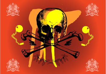 Grunge Skull Graphics - vector gratuit #160259 