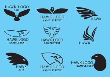 Hawk Logo Vectors - бесплатный vector #160629