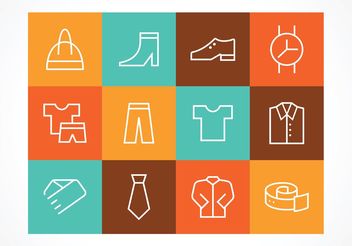 Free Outline Fashion Vector Icons - vector #160739 gratis