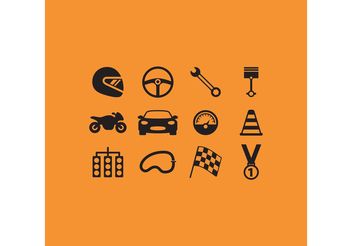 Race Vector Icons - Free vector #161989