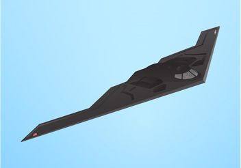 Stealth Bomber Vector - Free vector #162489