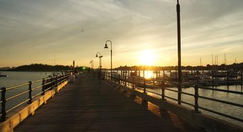 Sunset in the Boston Harbor - Kostenloses image #183359