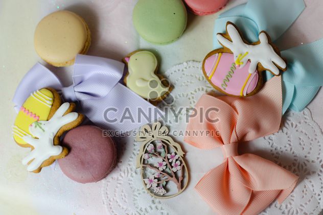 Cookies decorated with ribbons - image gratuit #187559 