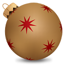 Christmas Ball Gold - бесплатный icon #190239