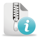 Zip File Info - Free icon #194309