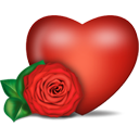 Heart And Rose - Free icon #194349