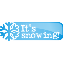 Its Snowing Button - icon gratuit #197109 