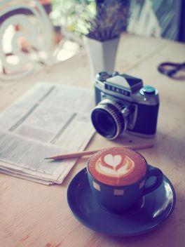 Coffee with classic camera - Kostenloses image #197879
