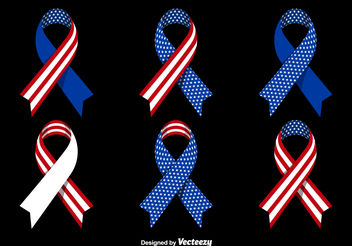 Patriotic ribbons - vector gratuit #199239 