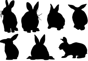 Free Rabbit Silhouette Vector - vector #200389 gratis
