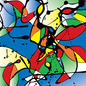 Abstract Art Swirl Background Vector - vector gratuit #202039 