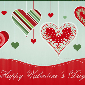 Free Vector Hearts Background Design - Free vector #202349