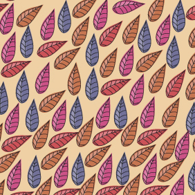 Vector Seamless Leaves Pattern - Kostenloses vector #202979