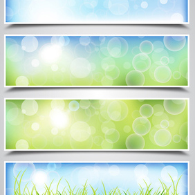 Spring Bokeh Backgrounds - Free vector #203139