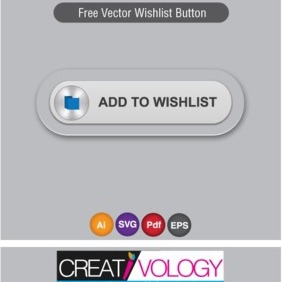 Free Vector Wishlist Button - vector gratuit #203309 
