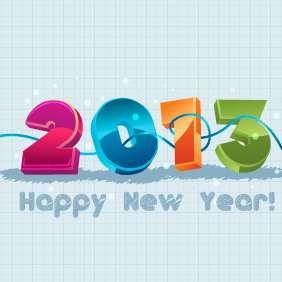New Year 2013 Illustration 2 - Kostenloses vector #203339
