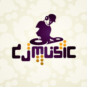DJ Music Logo - vector gratuit #204609 