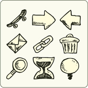Doodle Icons 7 - Free vector #204759