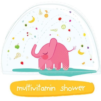Multivitamin Shower - vector #206039 gratis