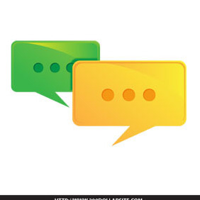 Free Vector Of Speech Bubble Discussion Icon - Free vector #206229