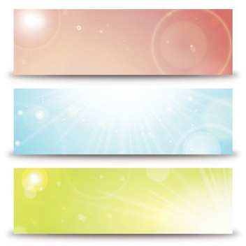Shining Banners - Free vector #207329