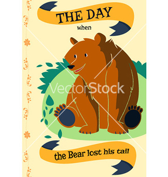 Free cartoon bear flat design vector - Free vector #207969