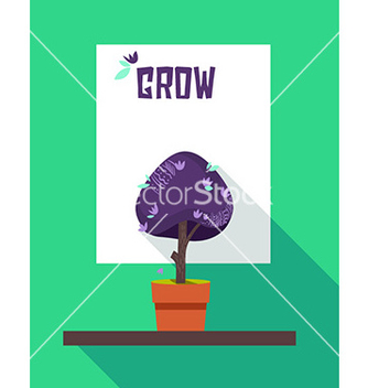 Free grow abstract motivational poster vector - бесплатный vector #208669