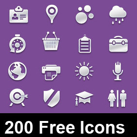 200 Free Icons - бесплатный vector #208949