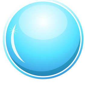Glossy Blue Circle - Free vector #209079